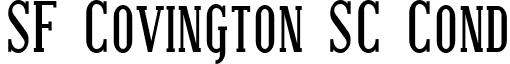 SF Covington SC Cond font - SF Covington SC Cond Bold.ttf