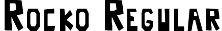 Rocko Regular font - rocko.ttf