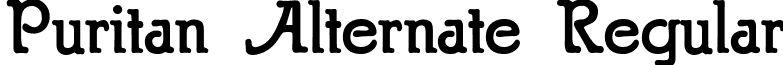 Puritan Alternate Regular font - Puritan Alternate.ttf
