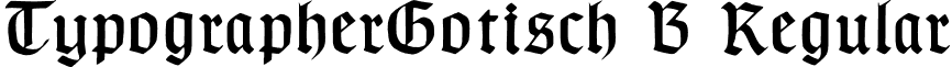 TypographerGotisch B Regular font - TypographerGotisch B.otf