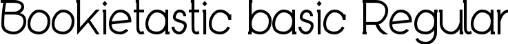 Bookietastic basic Regular font - Bookietastic regular.ttf