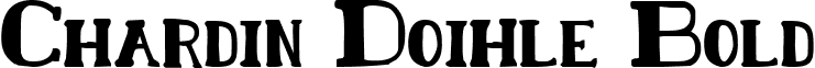Chardin Doihle Bold font - Chardin Doihle Bold Bold.ttf