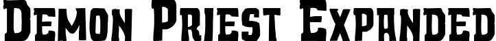Demon Priest Expanded font - Demon Priest Expanded Expanded.ttf