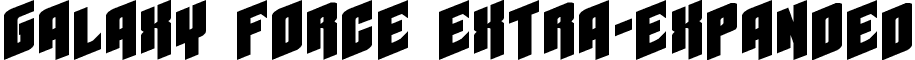 Galaxy Force Extra-Expanded font - Galaxy Force Extra-Expanded Expanded.ttf