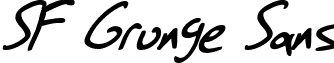 SF Grunge Sans font - SF Grunge Sans Italic.ttf