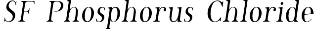 SF Phosphorus Chloride font - SF Phosphorus Chloride.ttf
