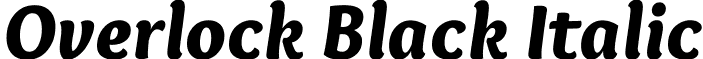 Overlock Black Italic font - Overlock Black Italic.ttf