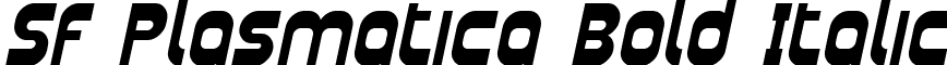 SF Plasmatica Bold Italic font - SF Plasmatica Bold Italic.ttf
