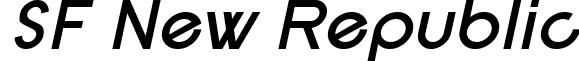 SF New Republic font - sf new republic bold italic.ttf
