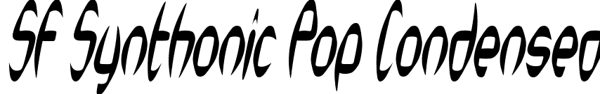 SF Synthonic Pop Condensed font - SF_Synthonic_Pop_Condensed_Oblique.ttf