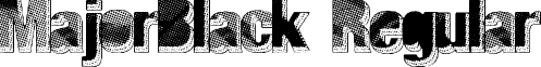 MajorBlack Regular font - MajorBlack.ttf