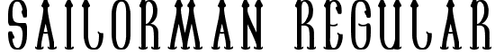 SAILORMAN Regular font - SAILORMAN.ttf