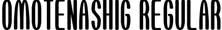 OMOTENASHIG Regular font - gomarice_omotenashi.ttf