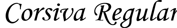Corsiva Regular font - unicode.corsiva.ttf