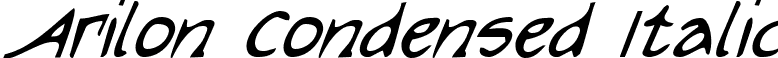 Arilon Condensed Italic font - Arilon Condensed Italic Condensed Italic.ttf