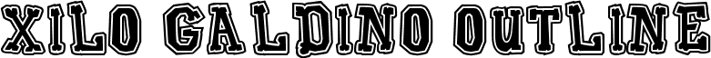 Xilo Galdino Outline font - Xilo Galdino Outline.ttf