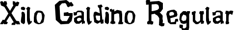 Xilo Galdino Regular font - Xilo Galdino.ttf