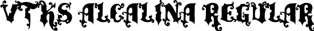 vtks alcalina Regular font - vtks alcalina.ttf