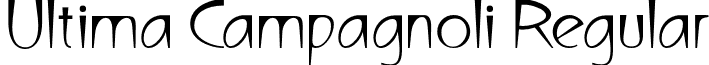 Ultima Campagnoli Regular font - Ultima_Campagnoli.otf