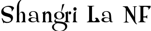 Shangri La NF font - Shangri La NF.ttf