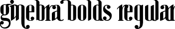 Ginebra Bolds Regular font - Ginebra_Bolds.ttf