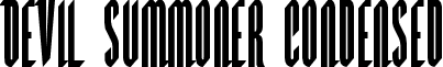 Devil Summoner Condensed font - Devil Summoner Condensed Condensed.ttf