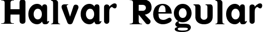 Halvar Regular font - HALVAR__.TTF