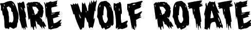 Dire Wolf Rotate font - Dire Wolf Rotate.ttf