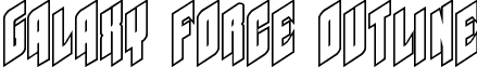 Galaxy Force Outline font - Galaxy Force Outline.ttf