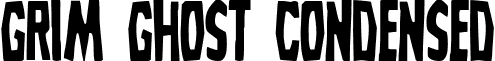 Grim Ghost Condensed font - Grim Ghost Condensed Condensed.ttf