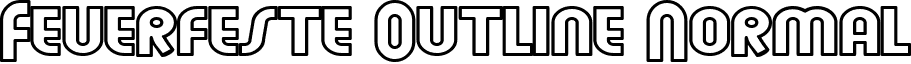 Feuerfeste Outline Normal font - FEUEON__.TTF