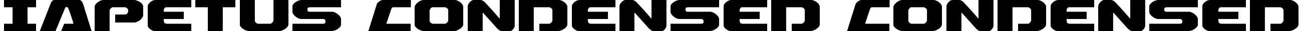 Iapetus Condensed Condensed font - Iapetus Condensed Condensed.ttf