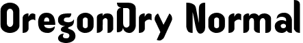 OregonDry Normal font - ORED____.TTF