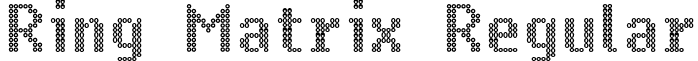 Ring Matrix Regular font - Ring Matrix Regular.ttf