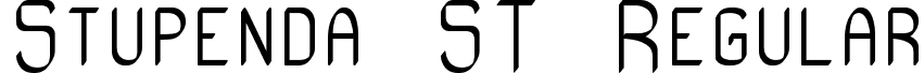 Stupenda ST Regular font - Stupenda ST.ttf