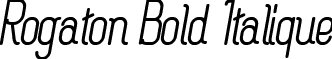 Rogaton Bold Italique font - Rogaton Bold Italique.ttf
