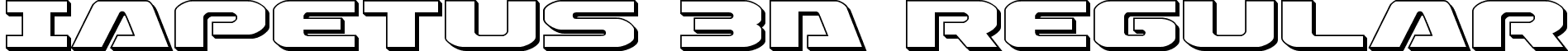 Iapetus 3D Regular font - Iapetus 3D.ttf