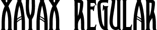 XAyax Regular font - XAyax Regular.ttf