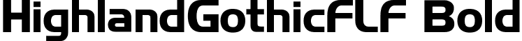 HighlandGothicFLF Bold font - HighlandGothic FLF Bold.ttf