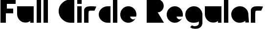Full Circle Regular font - Full Circle.ttf