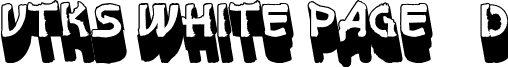 vtks white page 3d font - vtks white page 3d.ttf