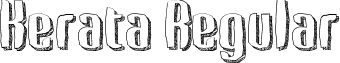 Kerata Regular font - Kerata.ttf