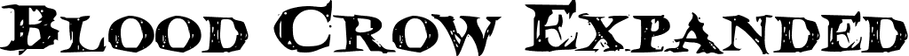 Blood Crow Expanded font - Blood Crow Expanded Expanded.ttf