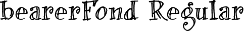 bearerFond Regular font - BFONDTRIAL.otf