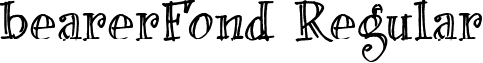 bearerFond Regular font - BFONDTRIAL.ttf