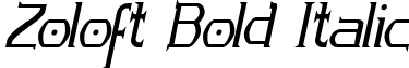Zoloft Bold Italic font - Zoloft Bold Italic.ttf