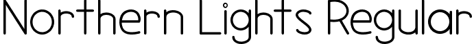 Northern Lights Regular font - Northern Lights.ttf