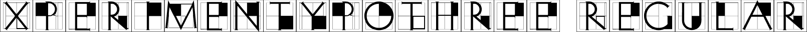 XperimentypoThree Regular font - XperimentypoThree Regular.ttf