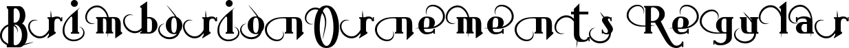 BrimborionOrnements Regular font - Brimborion Ornements.ttf