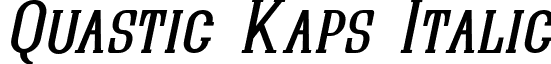 Quastic Kaps Italic font - Quastic Kaps Italic.ttf